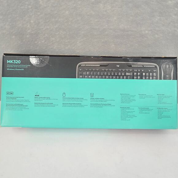Logitech mk320 Wireless Full Keyboard & Mouse Combo with USB Receiver - Picture 2 of 14